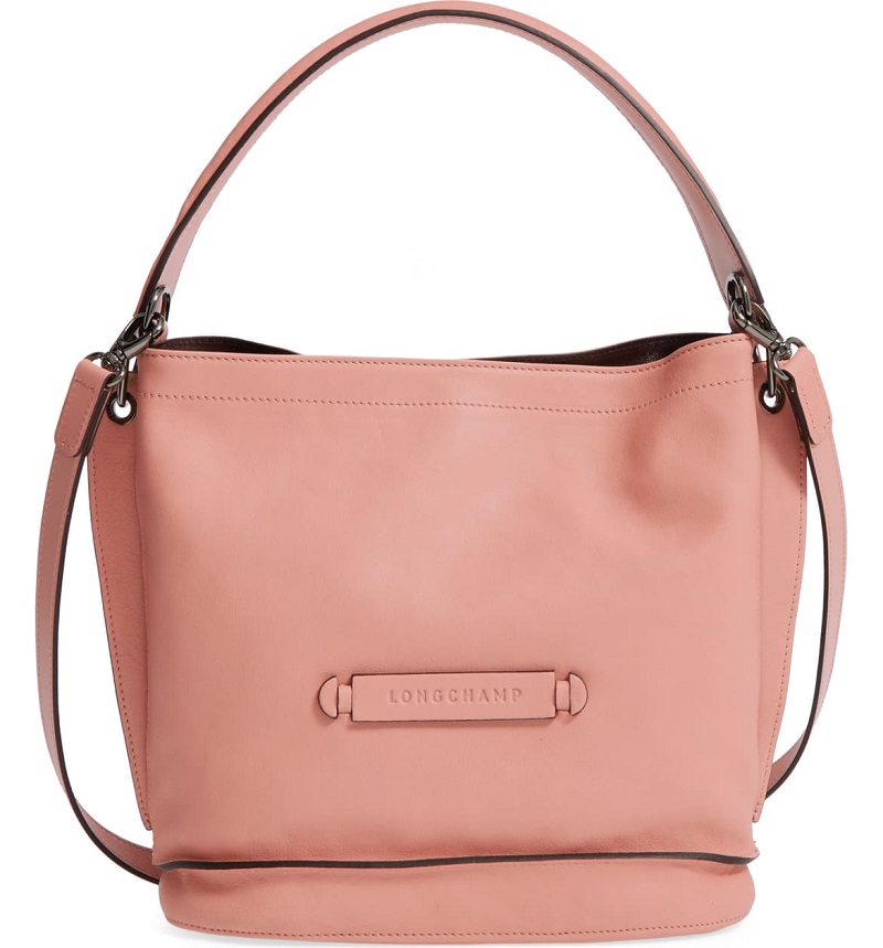 Longchamp 3D Leather Crossbody Hobo