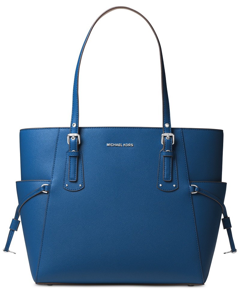 Michael Kors Voyager East West Crossgrain Leather Tote Handbag