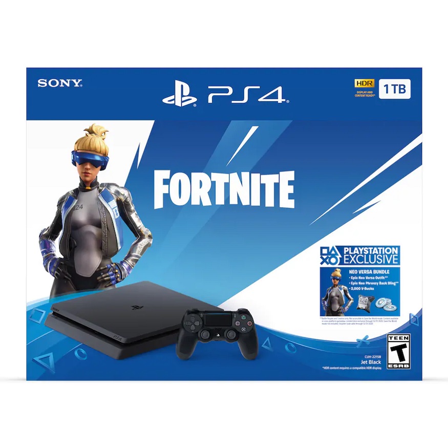 PlayStation 4 Slim 1TB Fortnite Neo Versa Bundle