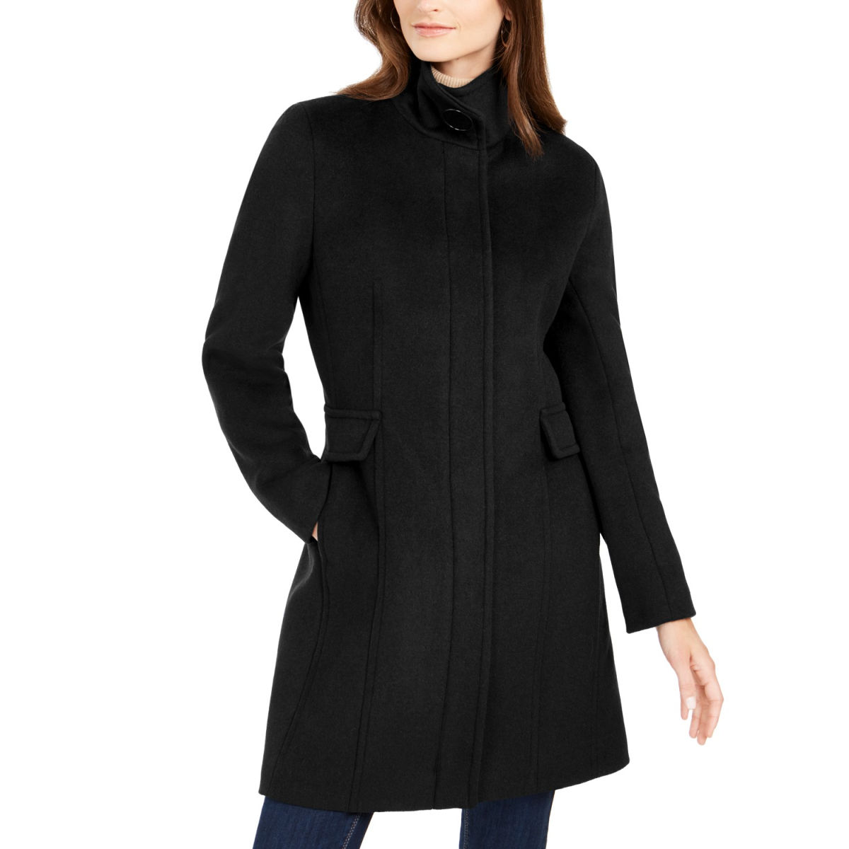 Calvin Klein Stand-Collar Walker Coat