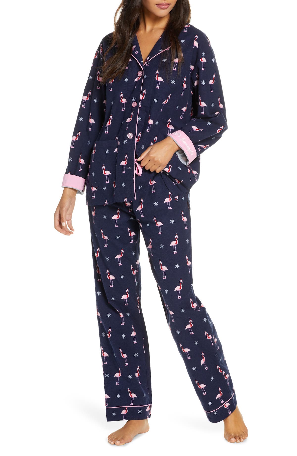 PJ Salvage Print Women’s Flannel Pajamas