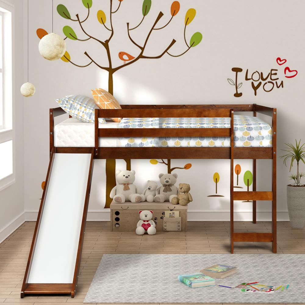 Harper & Bright Designs Wood Twin Loft Bed