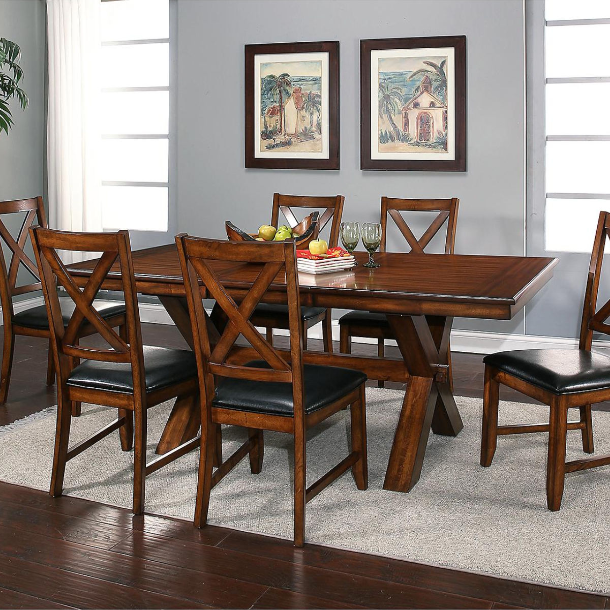 Abbyson Living Charleston 7pc Dining Set