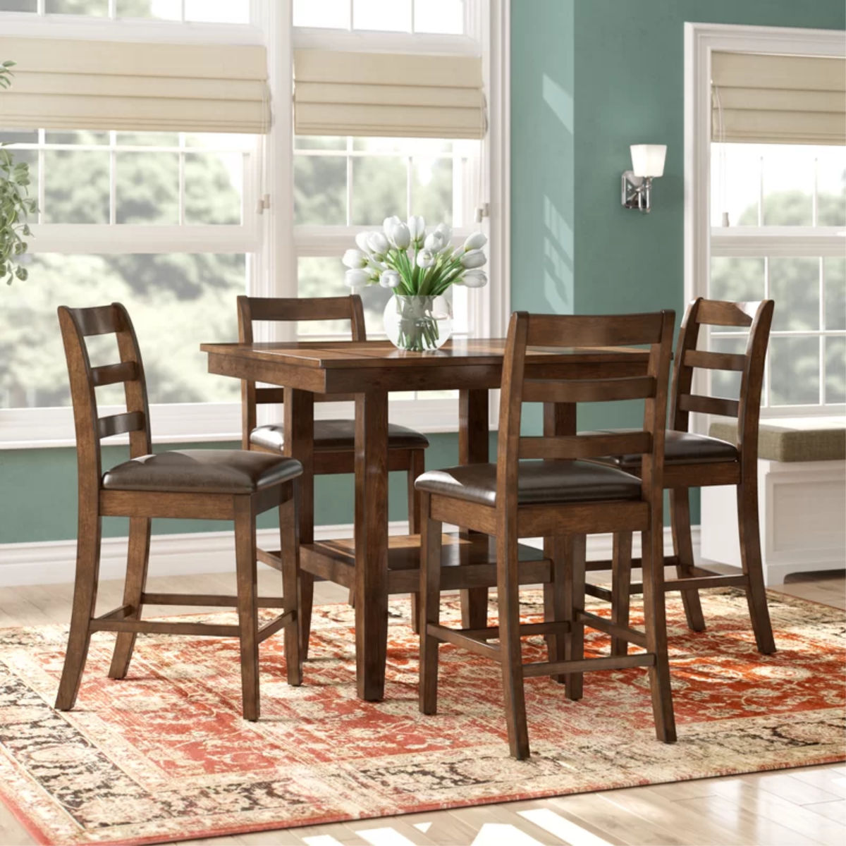 Alcott Hill Gosselin Contemporary 5pc Dining Set