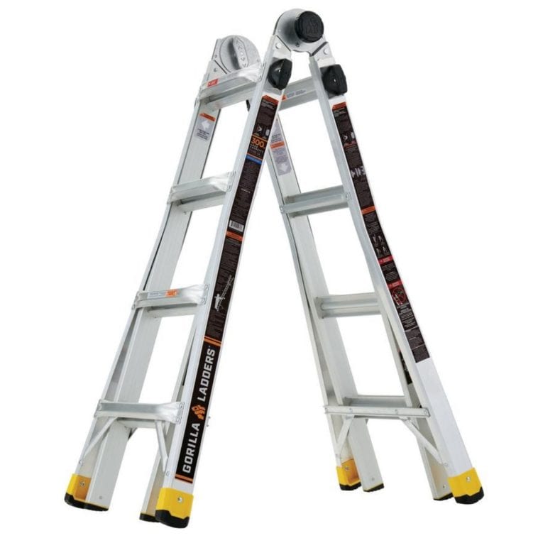 Gorilla Ladders 18-Foot Reach MPX Aluminum Multi-Position Ladder $89.88