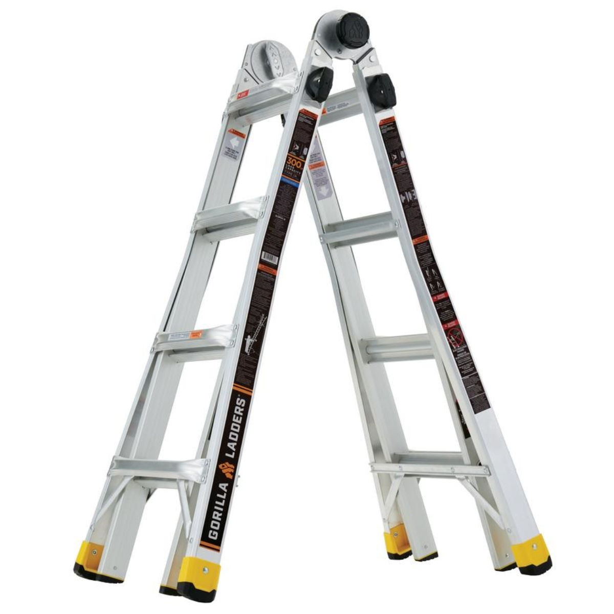 Gorilla Ladders 18-Foot Reach MPX Aluminum Multi-Position ...
