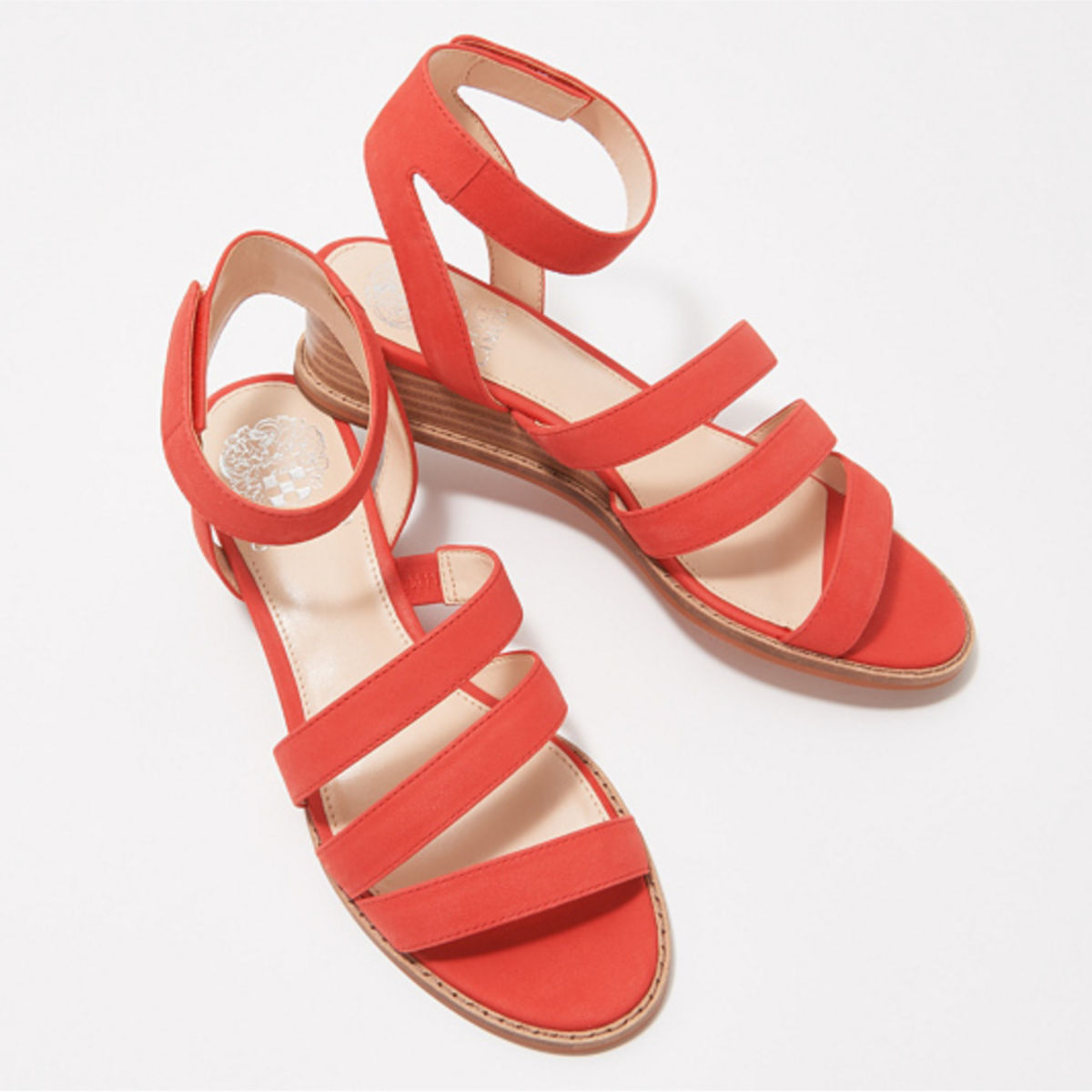 Vince Camuto Resensa Leather Demi-Wedge Sandals $72.75 (34% off) @ QVC