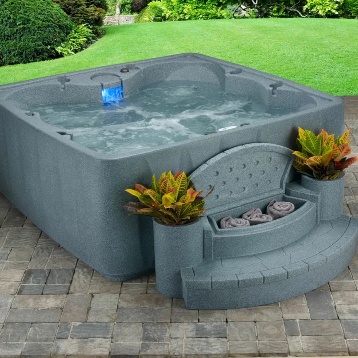 AquaRest Spas Elite 600 6-Person 29-Jet Plug and Play Hot Tub