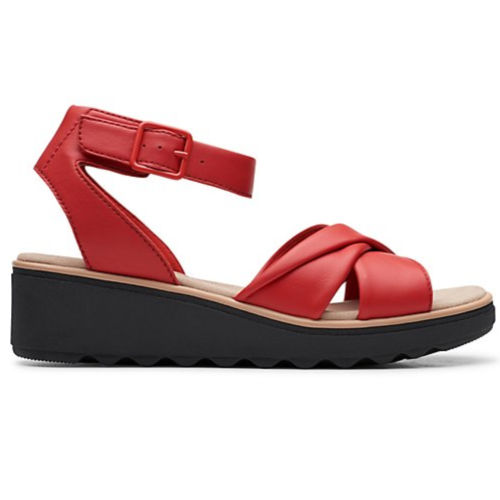 Clarks Collection Jillian Bella Ankle Strap Wedge Sandals