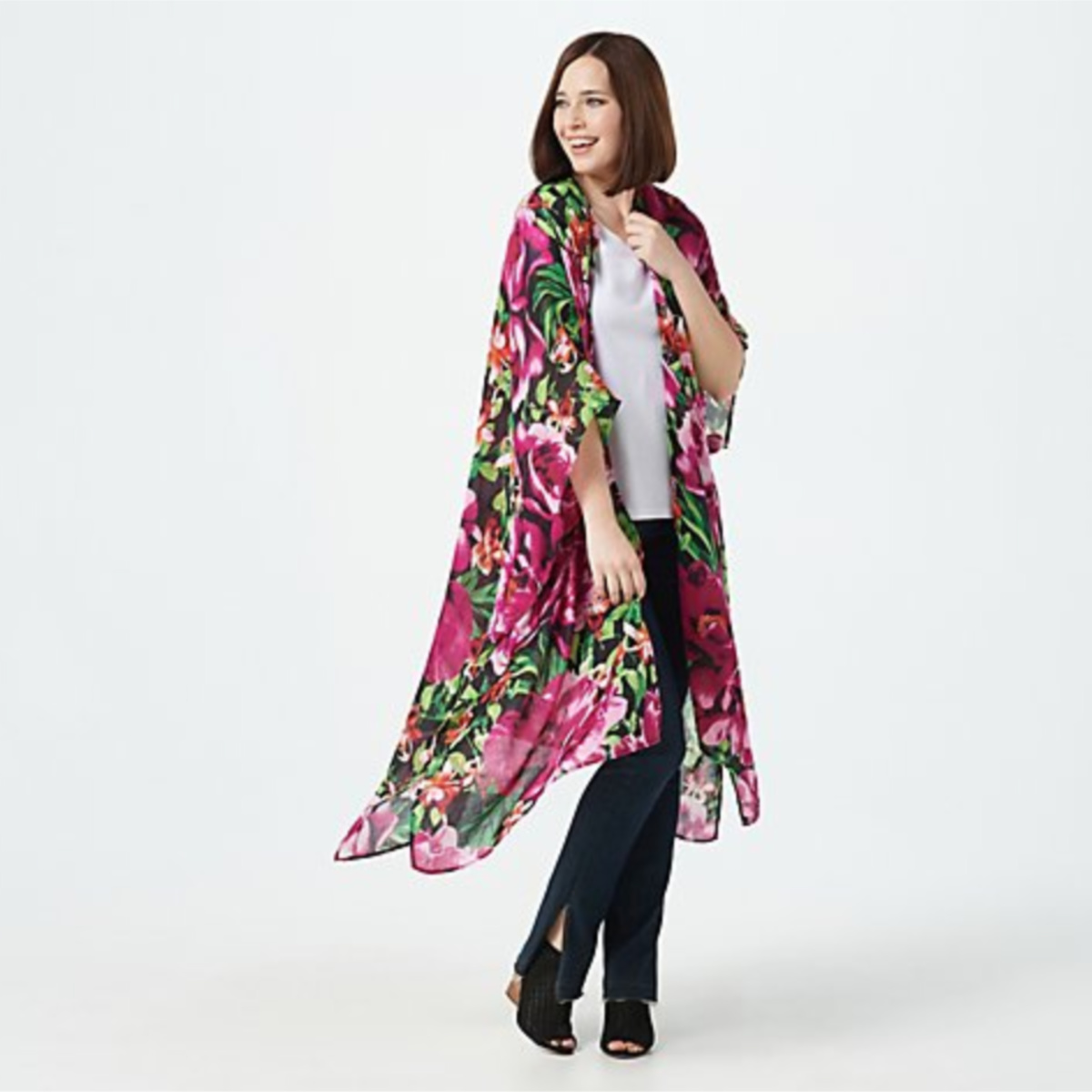 G.I.L.I. Regular Printed Duster Kimono