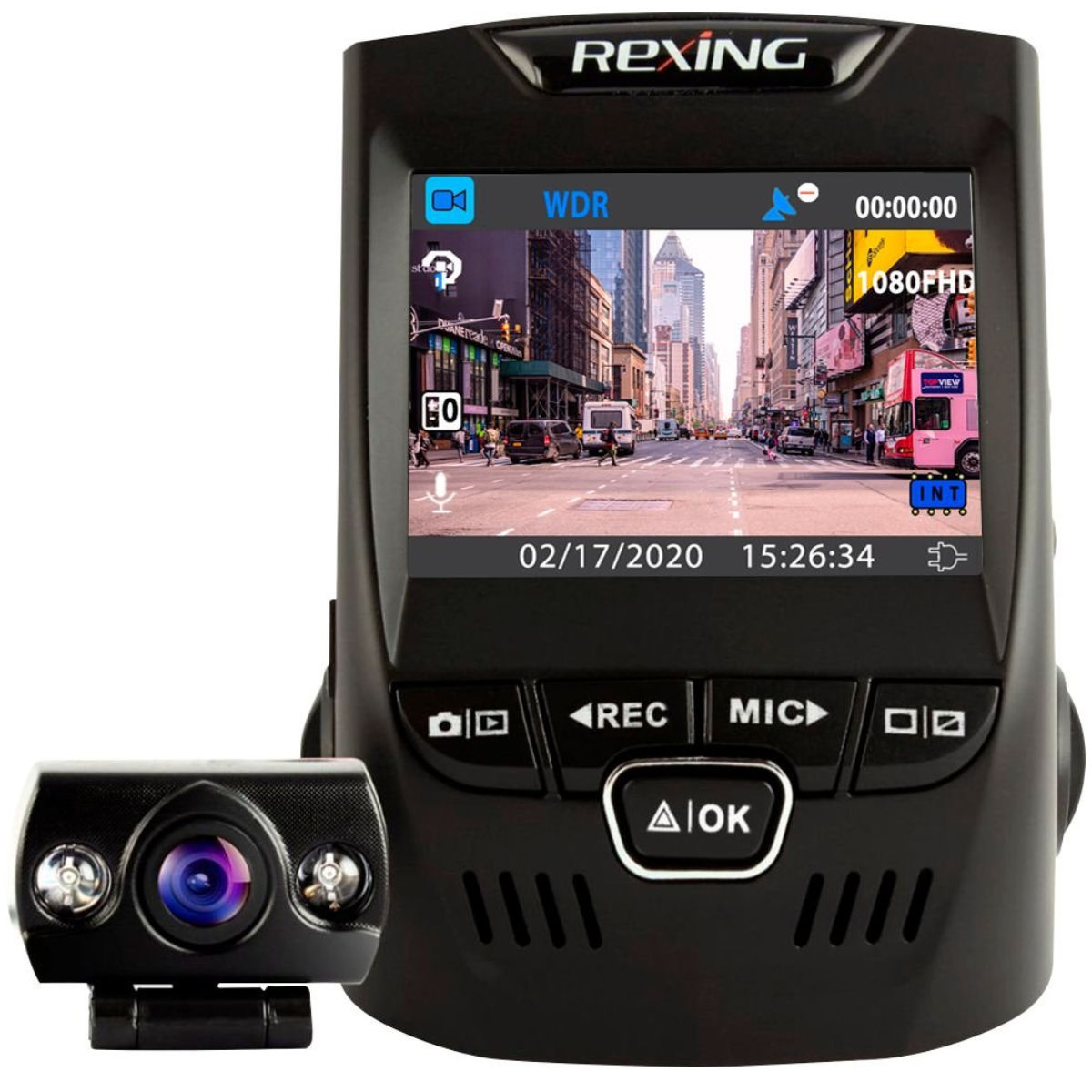 Rexing V1P Plus Front and Rear Camera Dash Cam