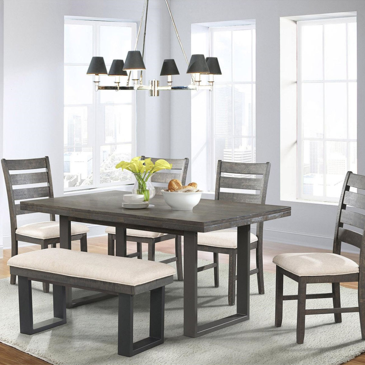 Society Den Sullivan 6-Piece Dining Table Set