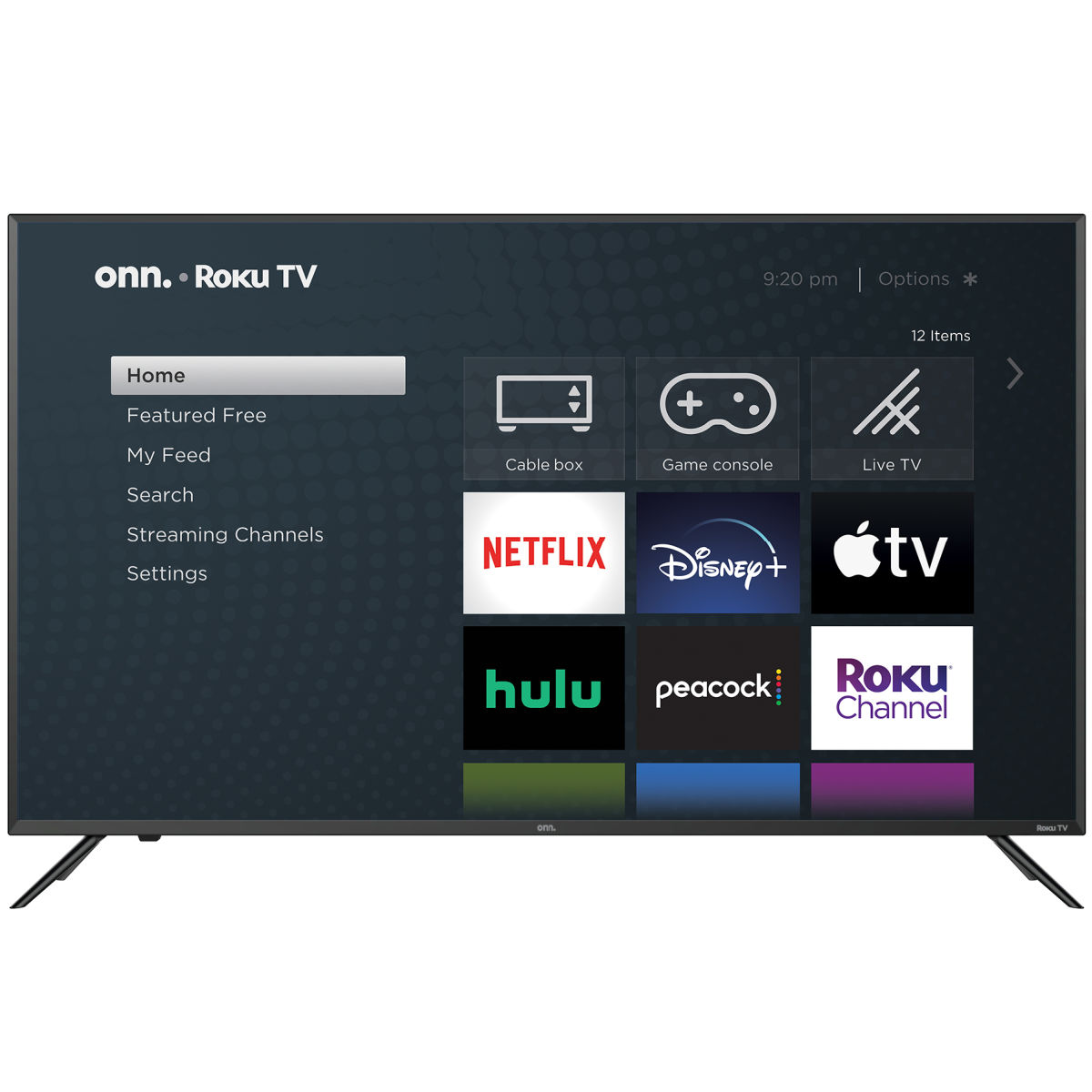 onn. 100012585 50-Inch 4K Ultra Smart HDTV