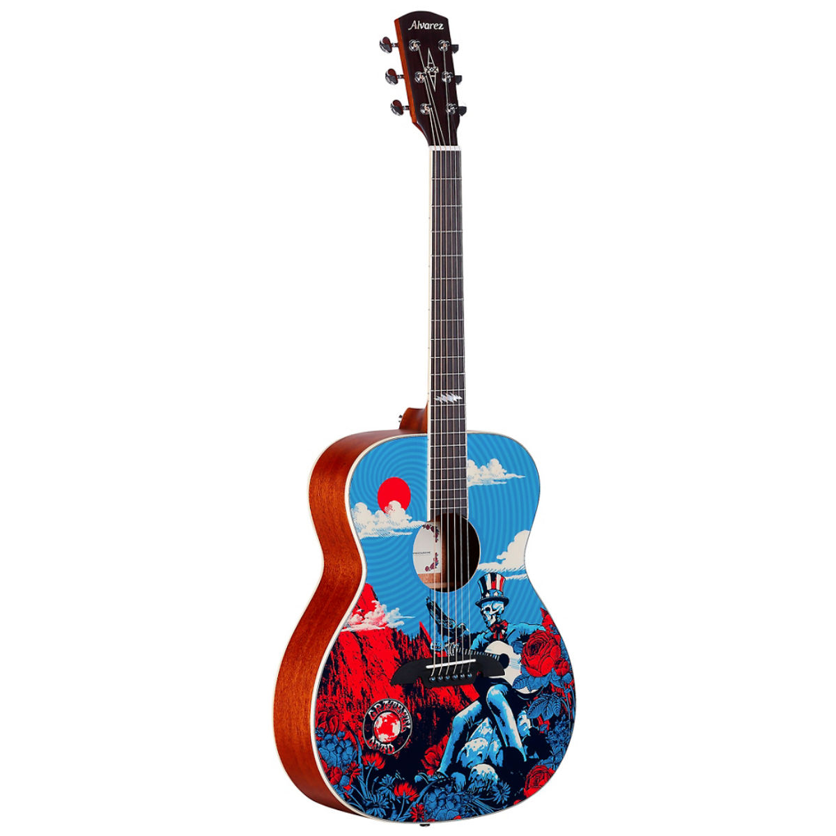 Alvarez AF60GD Grateful Dead OM Acoustic Guitar