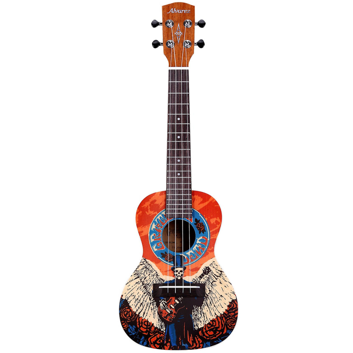 Alvarez GDU26C Grateful Dead Concert Ukulele Saint