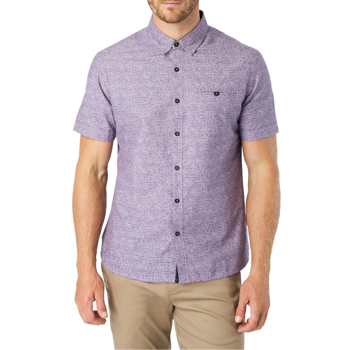 7 Diamonds Evening Flow Button-Up Shirt