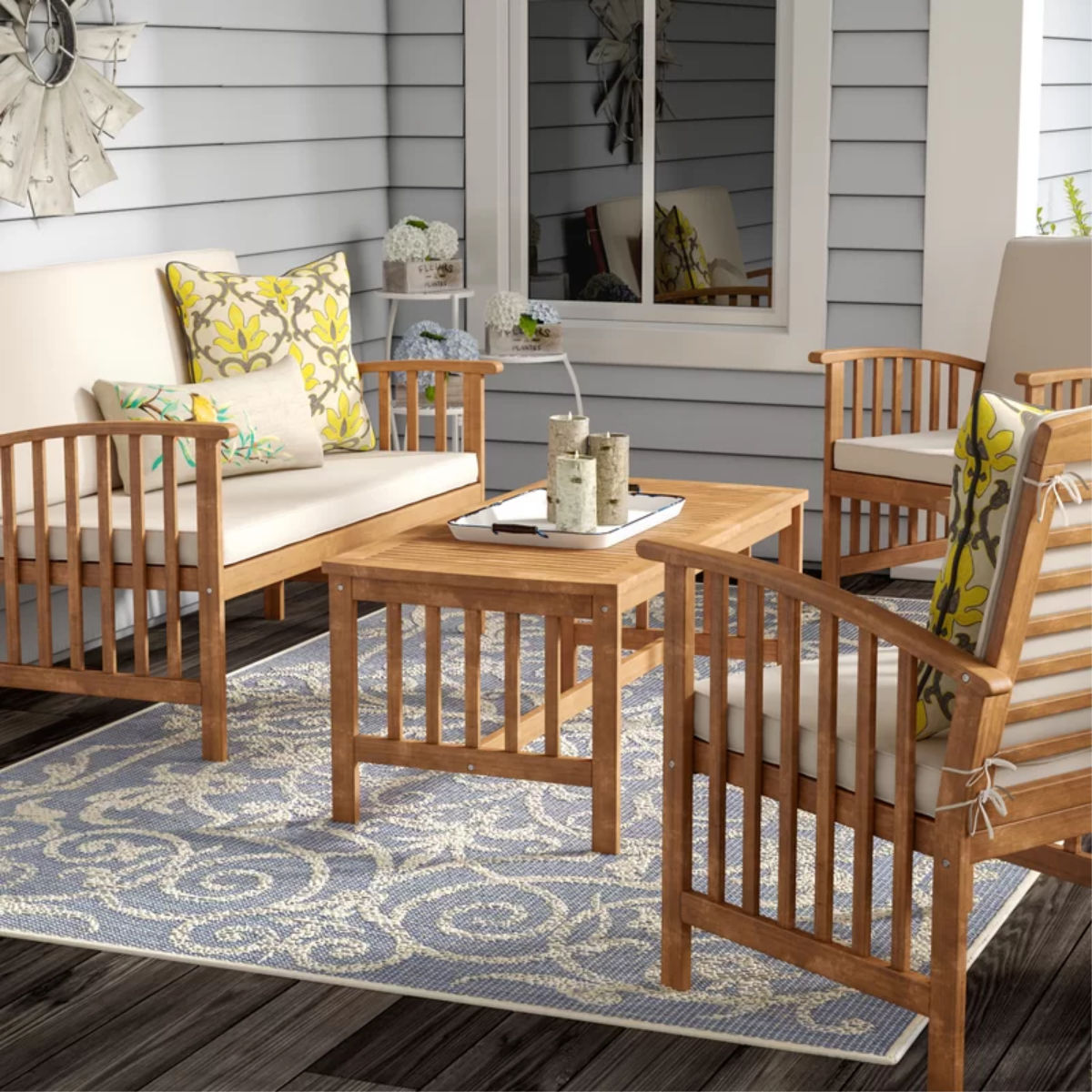 Lark Manor Alcazar 4 Piece Sofa Seating Group