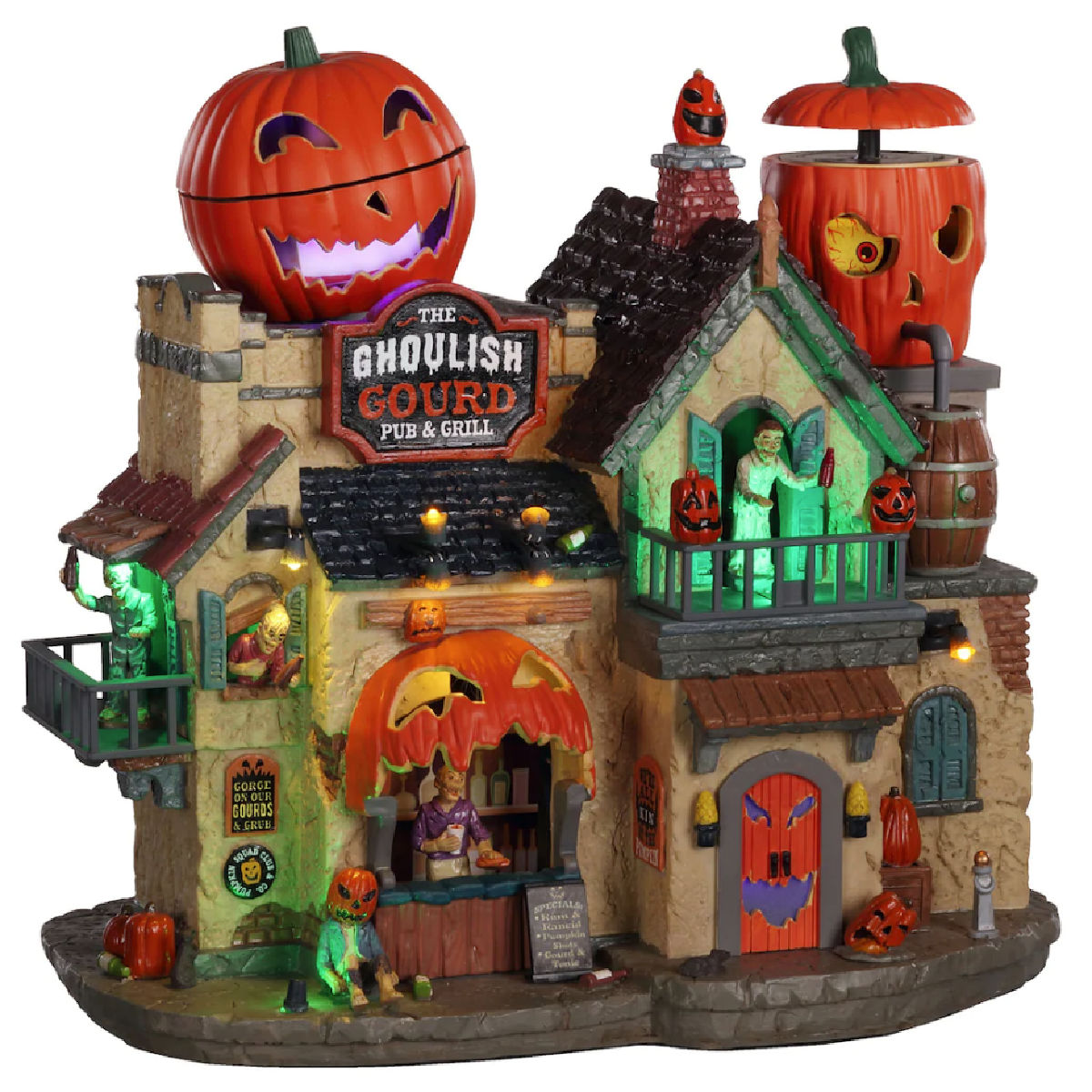  Lemax Spooky Town  The Ghoulish Gourd Pub Grill 97 99 