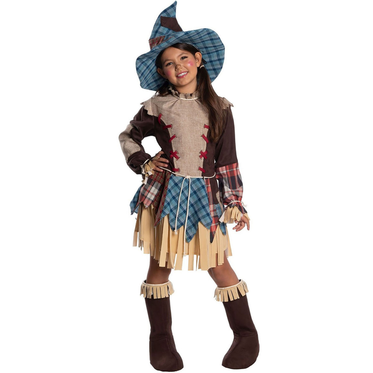 Patchwork Scarecrow Girls Costume