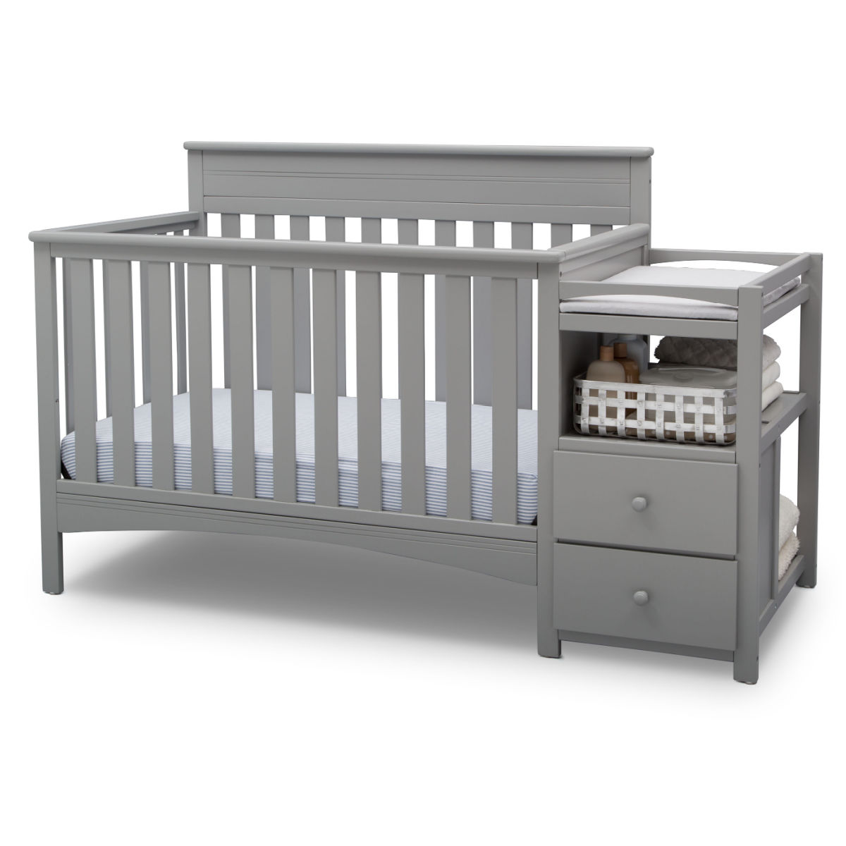 Delta Children Presley 4-in-1 Convertible Crib and Changer