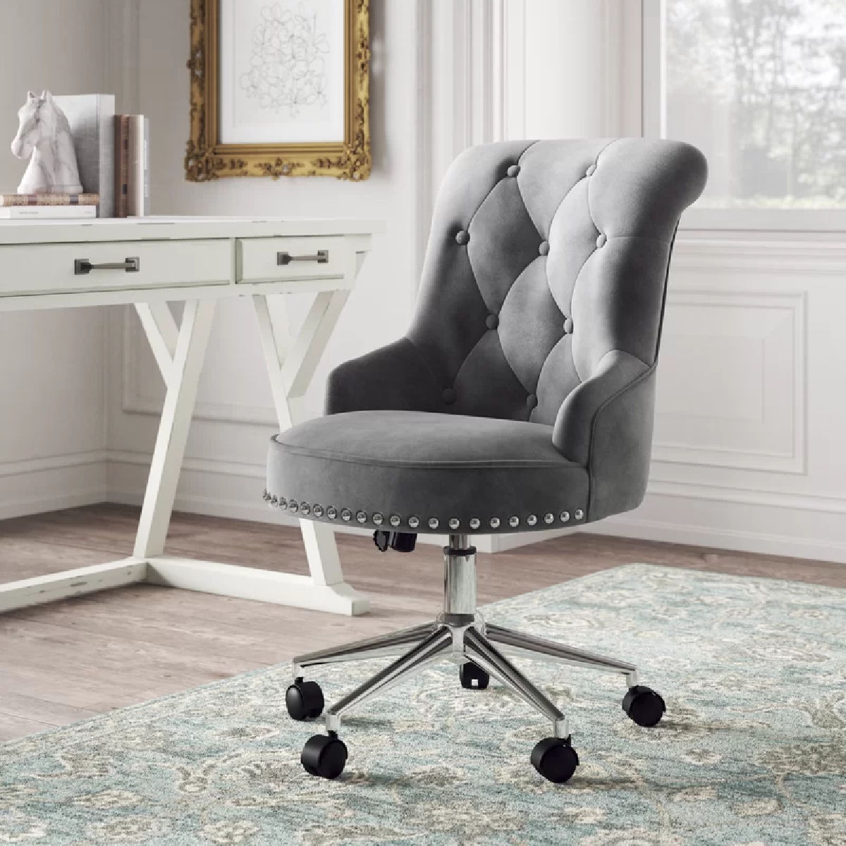 Kelly Clarkson Home Augusta Velvet Task Chair