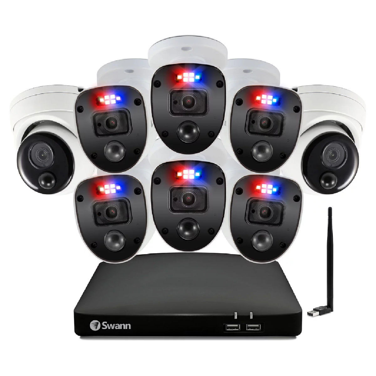 Swann Enforcer 8-Camera Wired Smart Security Surveillance System