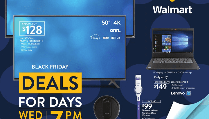Walmart 2020 Black Friday Deals for Days Ad (11/11-11/15) Page 1