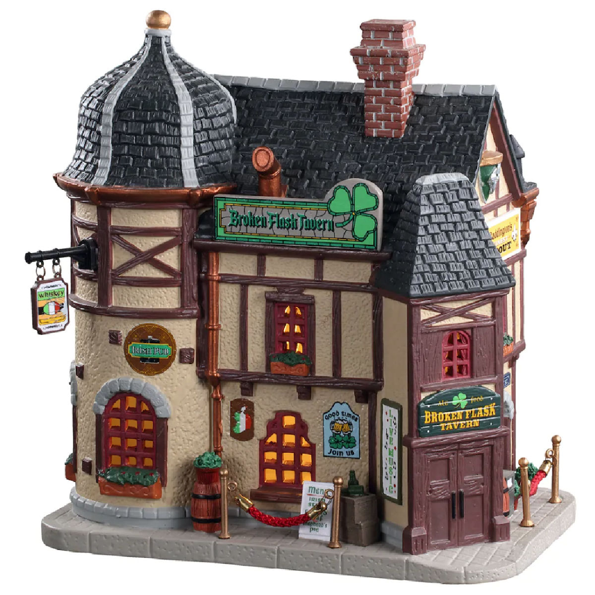 Lemax Caddington Village Broken Flask Tavern