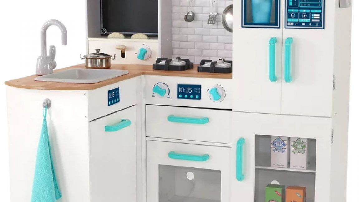 members mark deluxe wooden kitchen play center