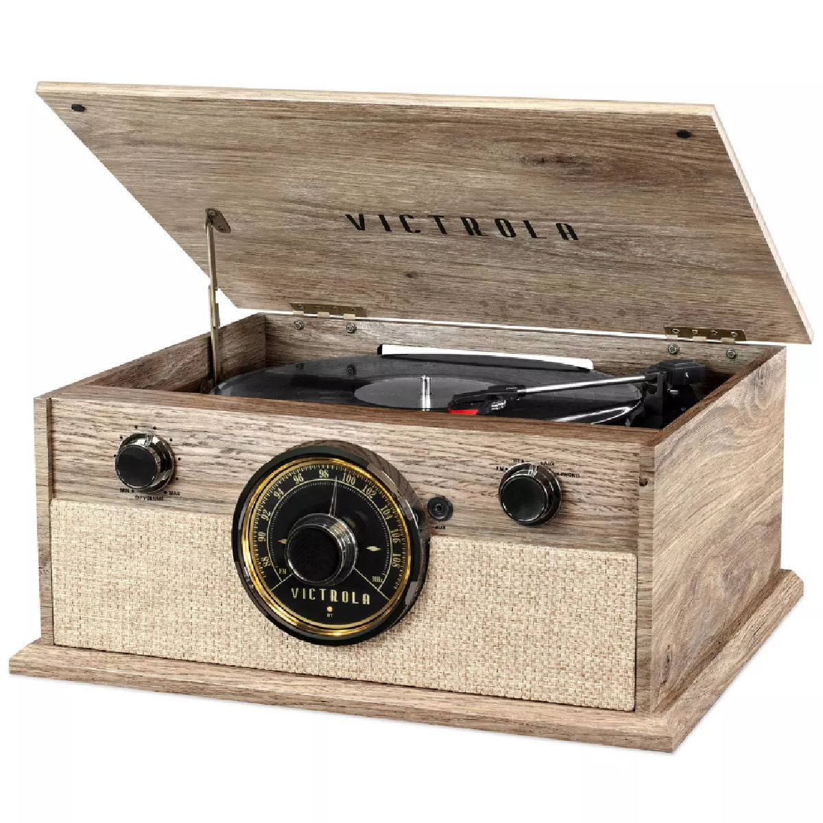Victrola 4-in-1 Cambridge Farmhouse Modern Bluetooth Turntable