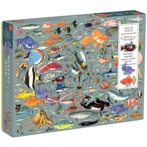 Deepest Dive 1000-Piece Puzzle With Shaped Pieces