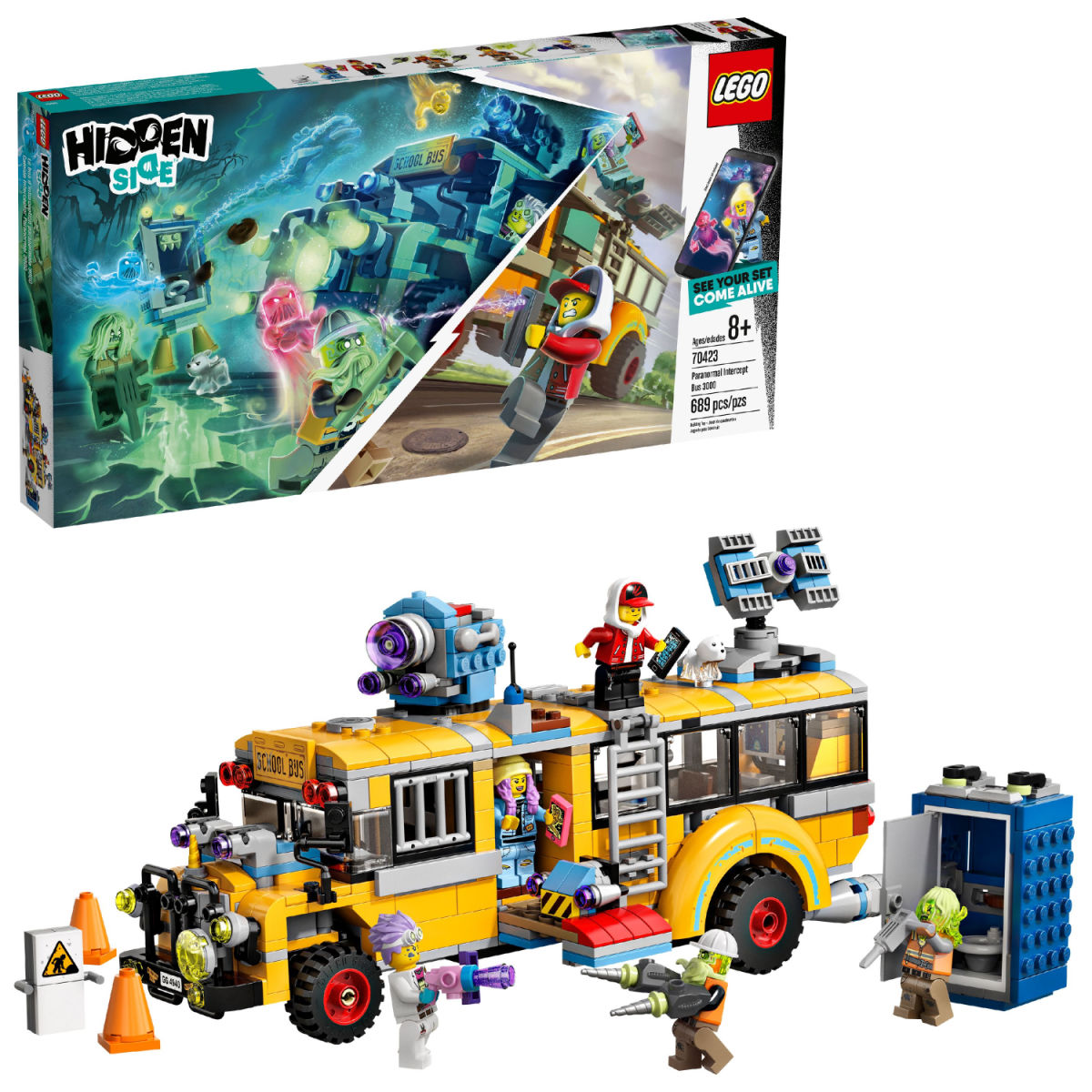 LEGO 70423 Hidden Side Paranormal Intercept Bus 3000 Building Kit