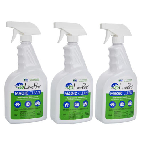 LivePure Magic Clean 3-pk 32 oz. Multi-Surface Cleaner & Disinfectant