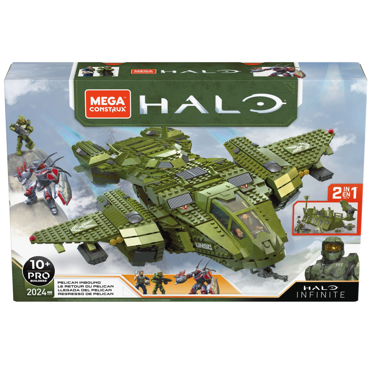 Mega Construx GNB28 Halo Infinite Pelican Inbound Building Block Toy