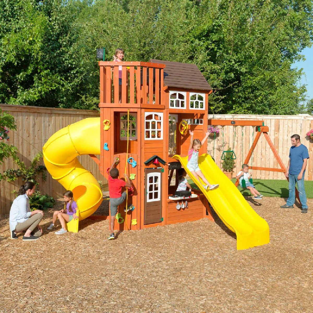 KidKraft Lookout Extreme Wooden Swing Set