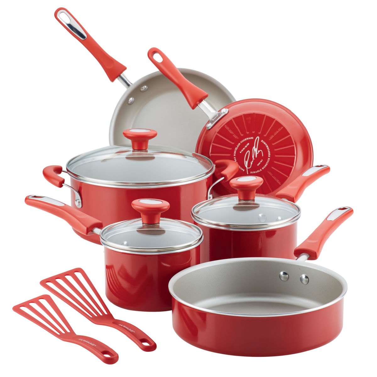 Rachael Ray 11-Piece Get Cooking! Pots and Pans Cookware Set