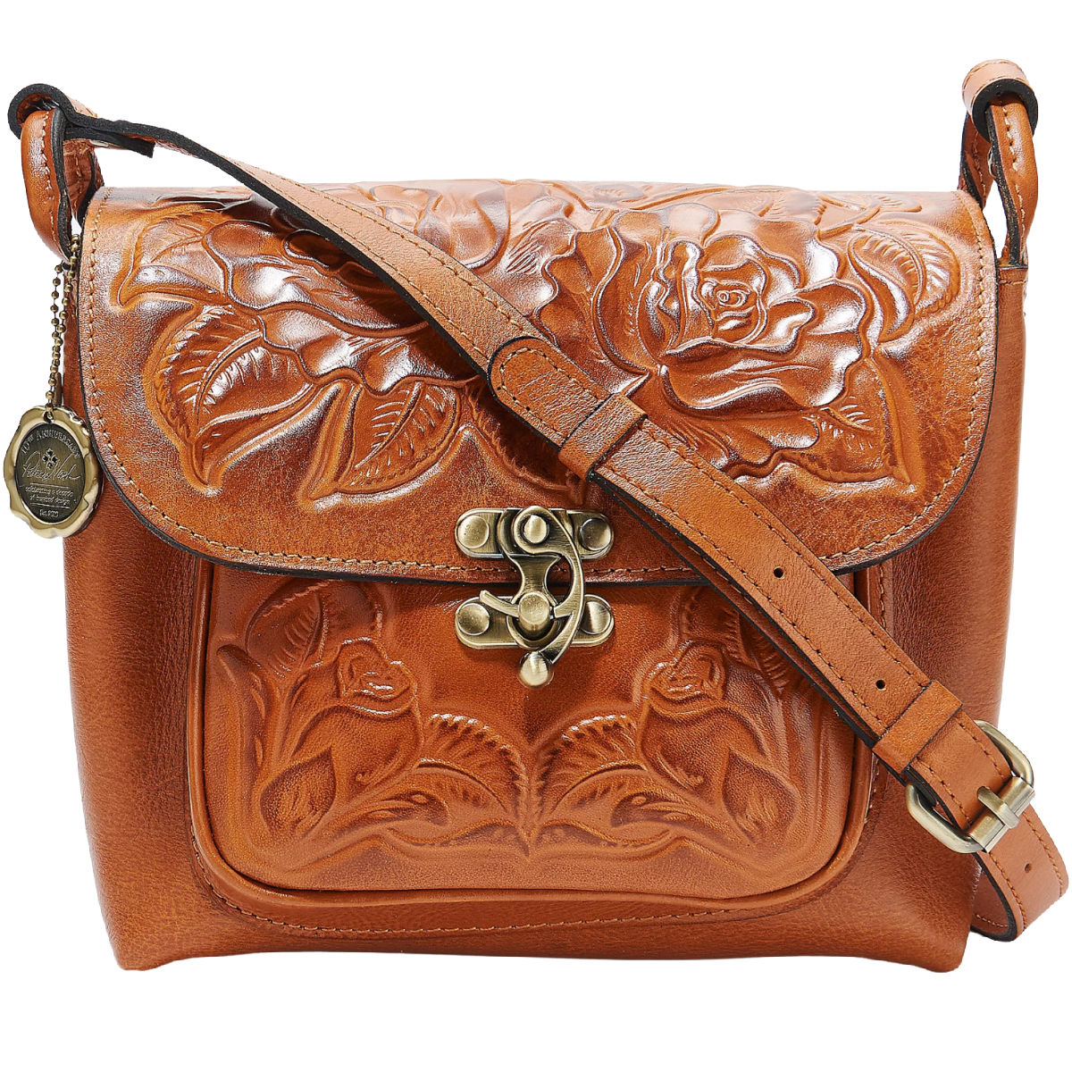 Patricia Nash Leather Leandra Flap Crossbody
