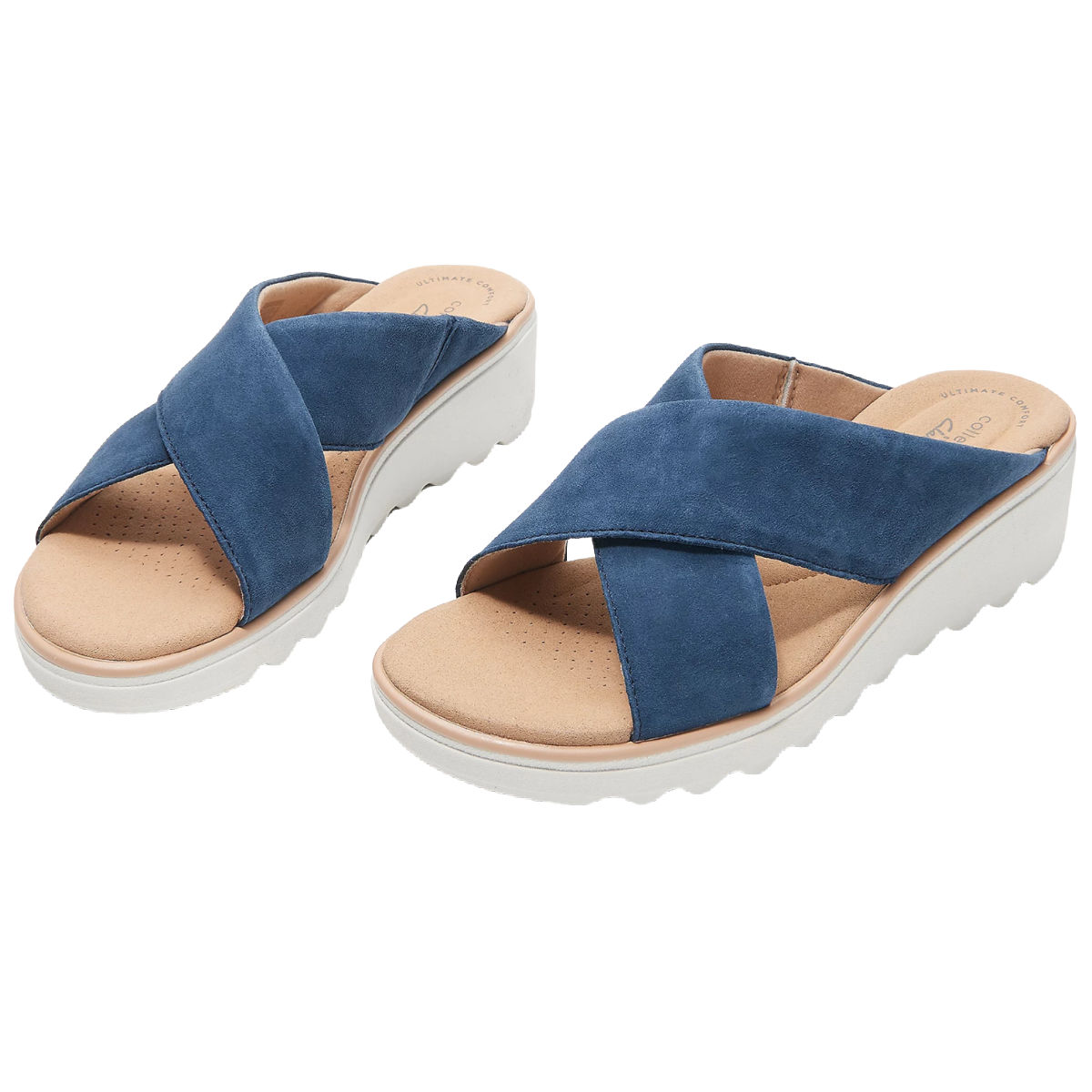 Clarks Collection Jillian Gem Wedge Slide Sandals Deal September 2022 | Frugal Buzz