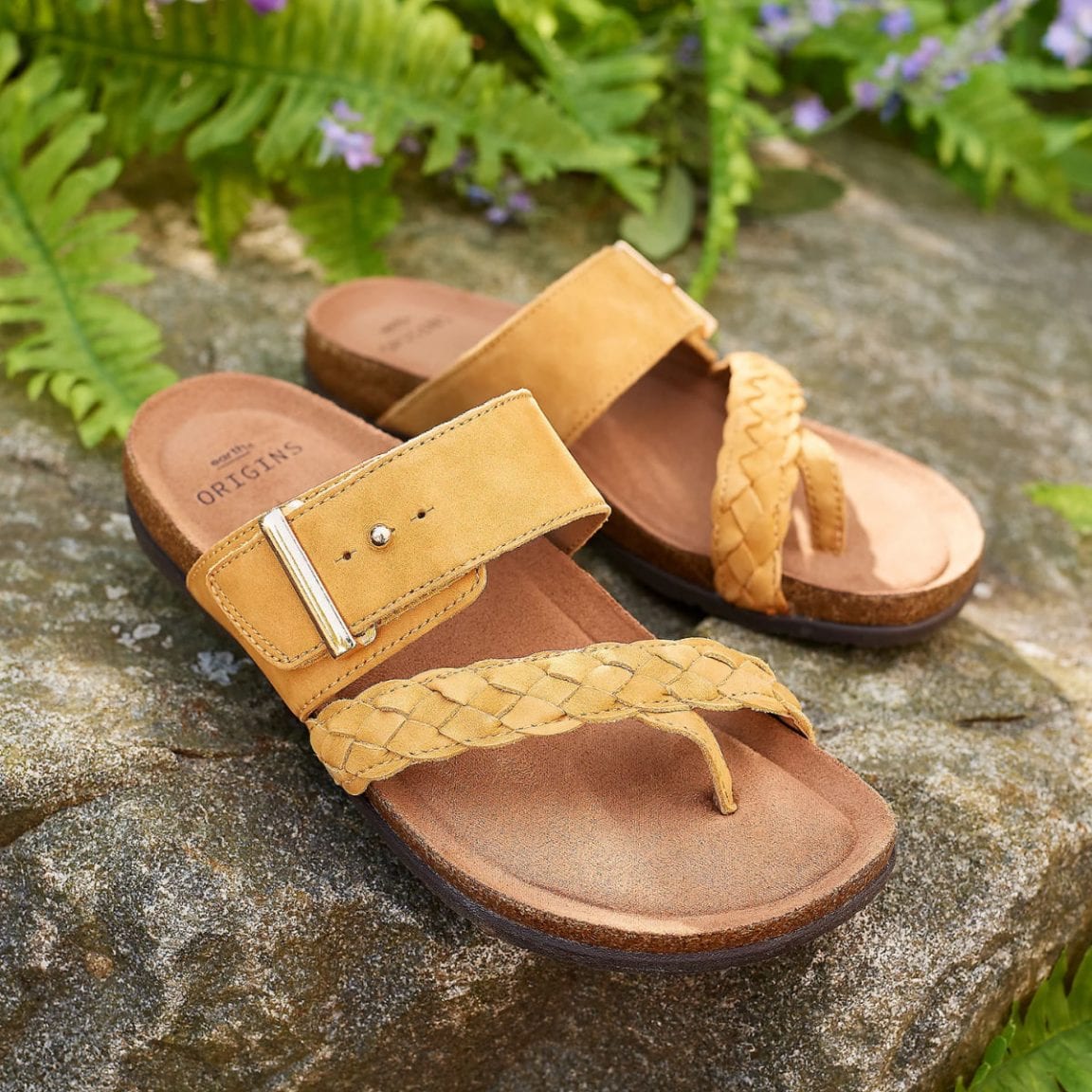 Earth Origins Onida Braided Leather Toe-Post Women's Sandals $44.48 (44% off) @ QVC
