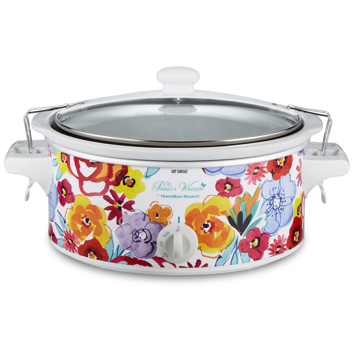 The Pioneer Woman Flea Market Floral 6-Quart Portable Slow Cooker