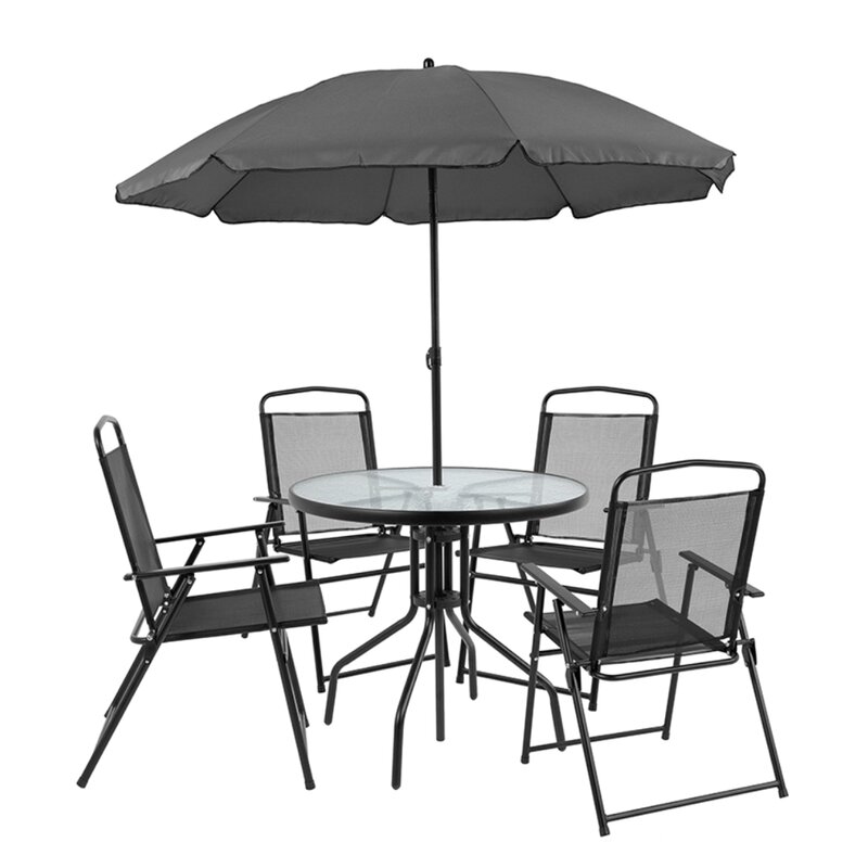 Latitude Run Porthos 6-Piece Patio Dining Set