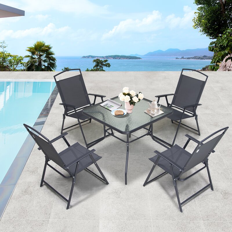 Latitude Run Spirit Square 4-Person Dining Set