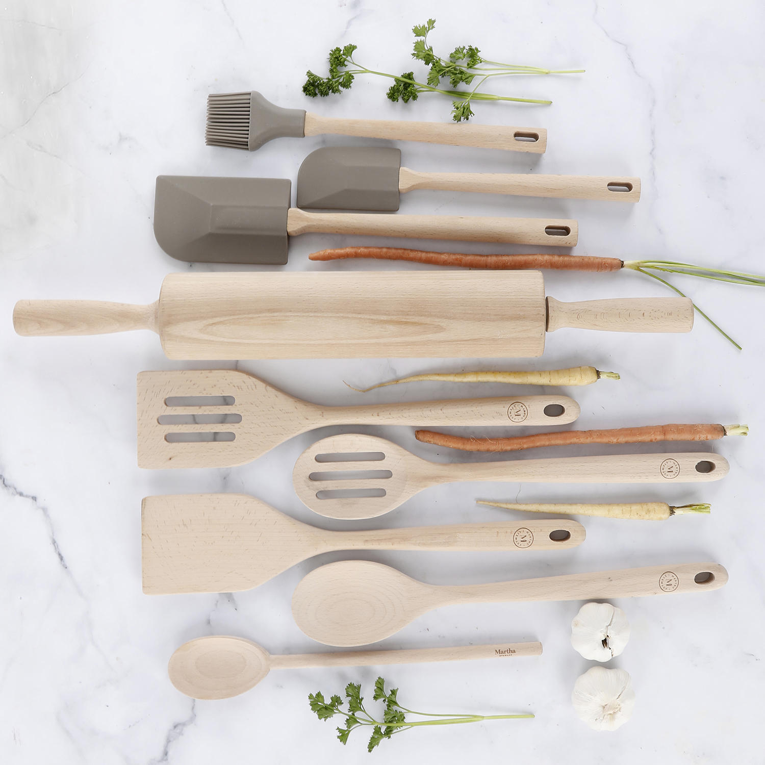 Martha Stewart 9-Piece Wood Gadget and Tool Set