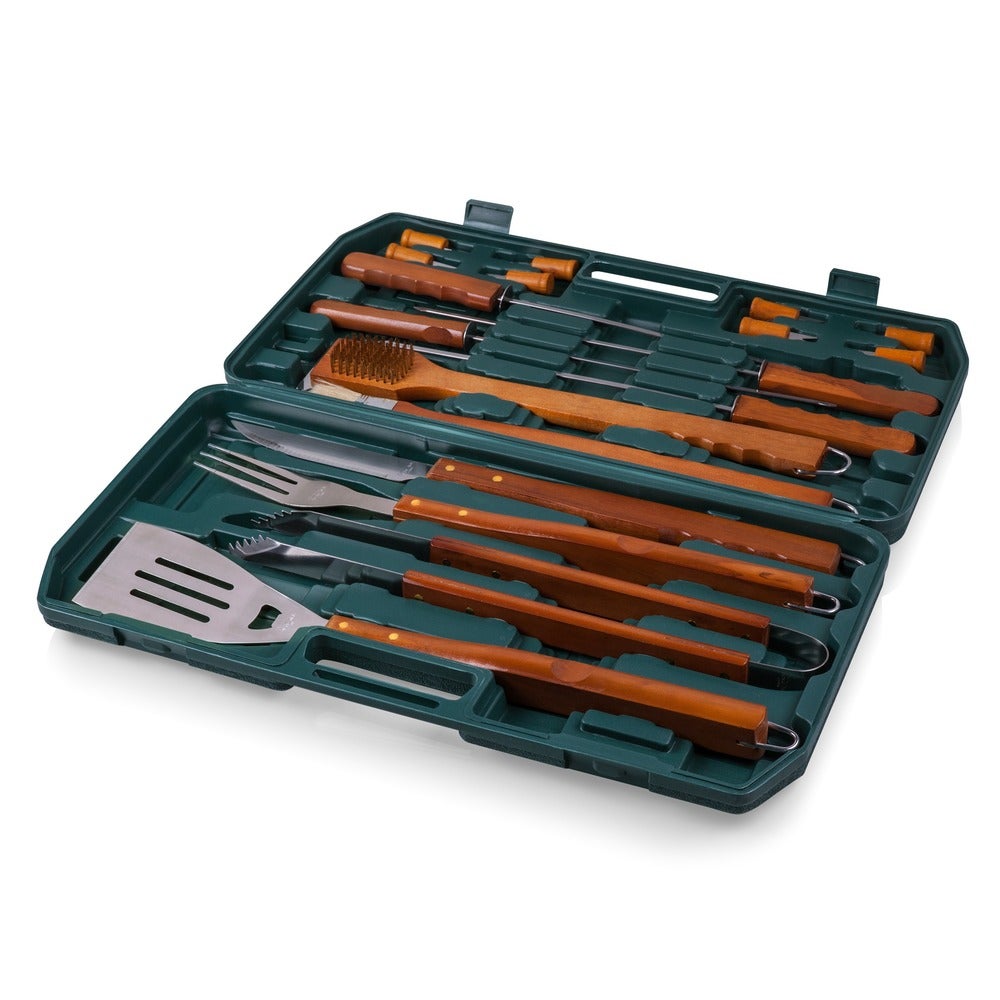 Oniva 18-piece Wooden Handle BBQ Tool Set