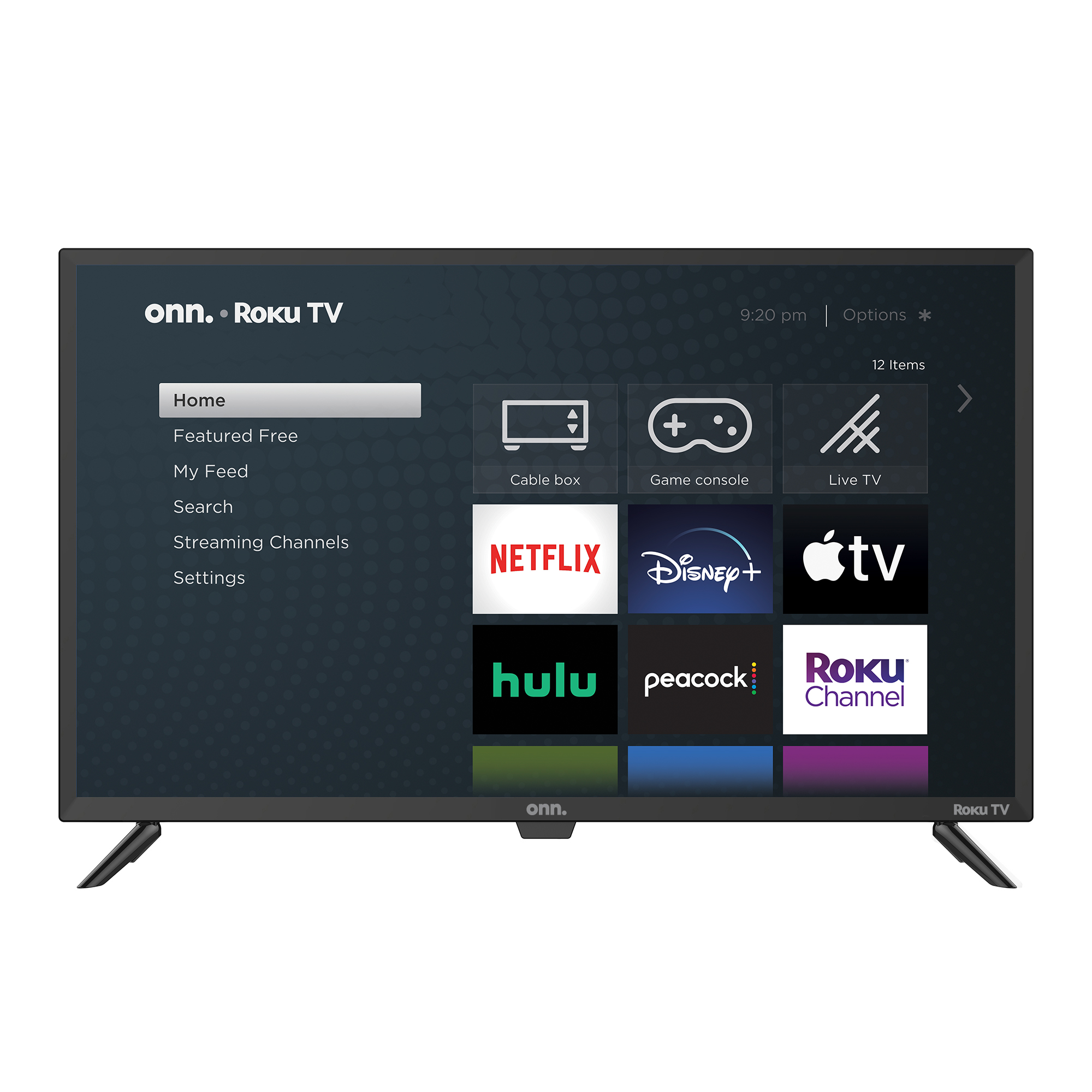 onn. 100012589 32" Roku Smart LED HDTV