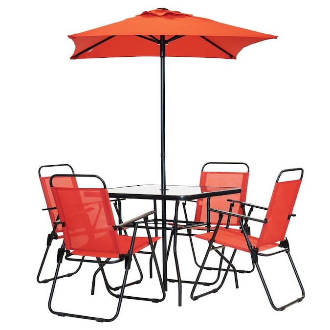 Patio Premier 6-Piece Black Frame Patio Set
