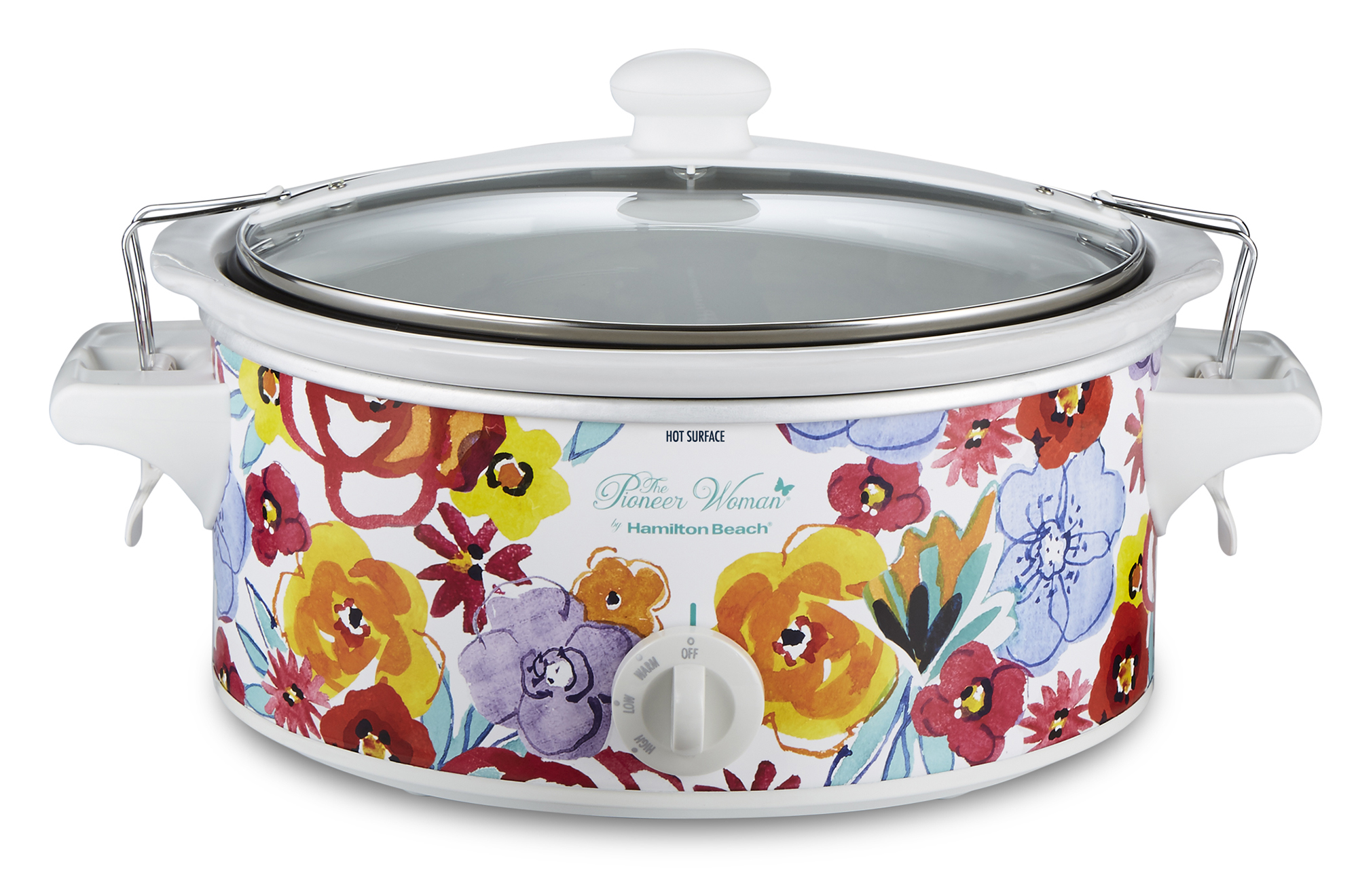 The Pioneer Woman Flea Market Floral 6-Quart Portable Slow Cooker