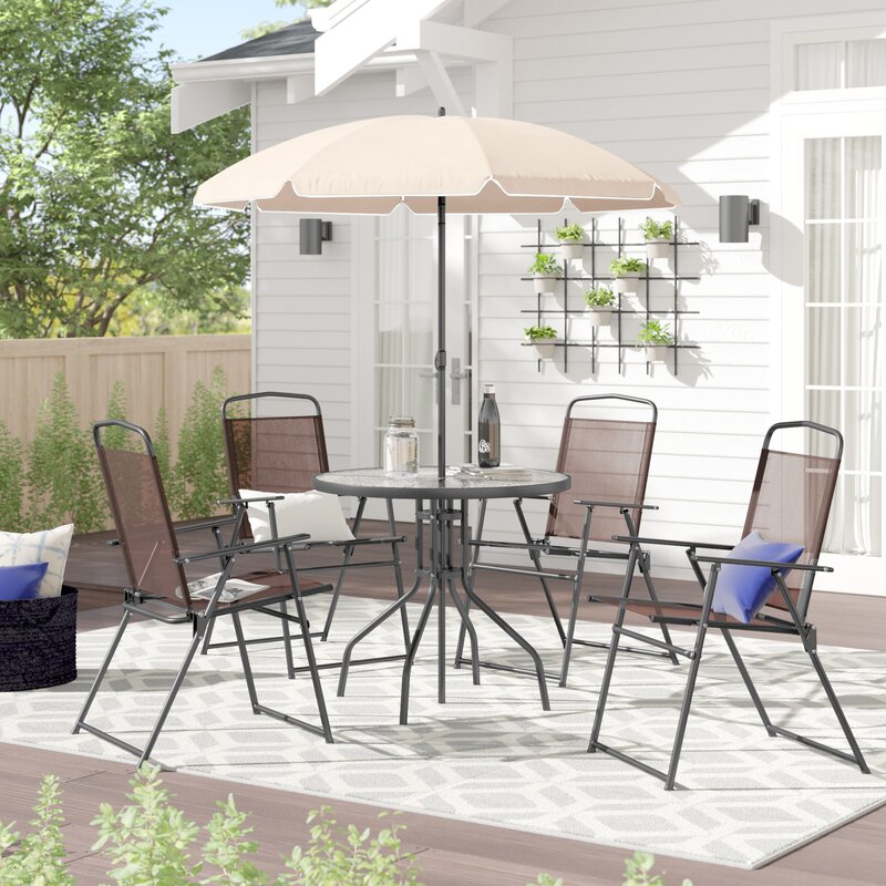 Zipcode Design Tollette Round 4-Person Dining Set
