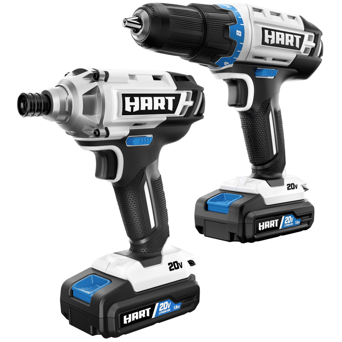 HART HPCK202BN 20-Volt Cordless Drill and Impact Combo Kit
