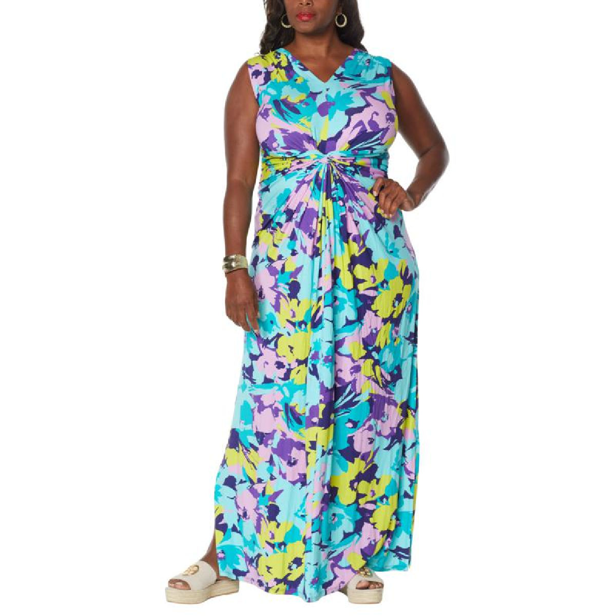 IMAN Global Chic Flawless Knit Maxi Dress